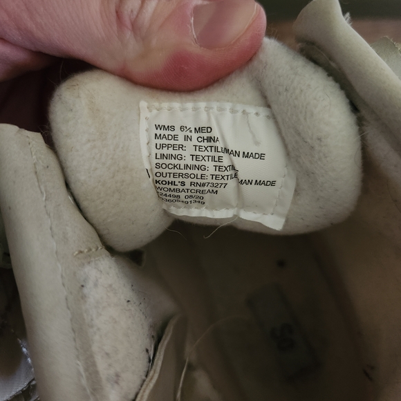 SO Cream Quilted Duck Boots Size 6.5 - Picture 3 of 4